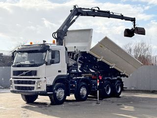 Ανατροπή + Γερανός Volvo 2009 FM 440 * HIAB 166 B - 3 HIDUO * 8x4-thumb-1