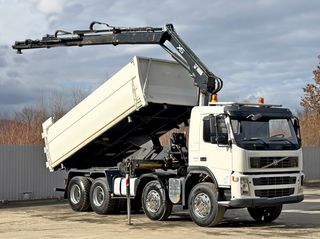 Ανατροπή + Γερανός Volvo 2009 FM 440 * HIAB 166 B - 3 HIDUO * 8x4-thumb-2