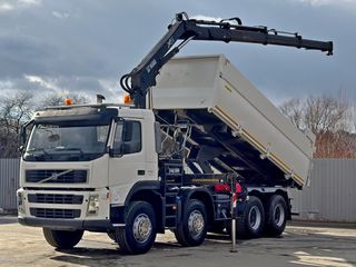 Ανατροπή + Γερανός Volvo 2009 FM 440 * HIAB 166 B - 3 HIDUO * 8x4-thumb-3