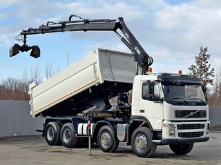 Ανατροπή + Γερανός Volvo 2009 FM 440 * HIAB 166 B - 3 HIDUO * 8x4-thumb-4