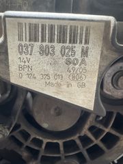 Skoda fabia BBZ engine δυναμος 037903025 90Α-thumb-3