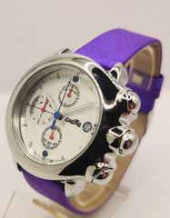 Vintage OXETTE Χρονογράφος Quartz γυναικείο ρολόι Μοβ λουράκι Α95016 ΤΙΜΗ 235 ΕΥΡΩ