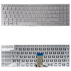 Teclado Español para Portátil - Spanish Laptop Keyboard για Asus Vivobook S15 S530 S530UA S530UN S530FA S5300F S5300FN S530FA-EJ335T X530 K530 S530F S530UA X530FA X530UN ES No Frame Silver ( Κωδ.40814