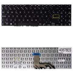 Teclado Español para Portátil - Spanish Laptop Keyboard για Asus VivoBook 15 S533 X513 M513 M5600IA S15 S533UA S533EA M513U M513UA M513IA X513EA X513EP X513EQ 90NB0SG4-R31FR0 ES No Frame Black ( Κωδ.4