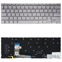 Teclado Español para Portátil - Spanish Laptop Keyboard για Asus VivoBook 14 X1402 X1402Z X1402ZA X1403 X1403Z X1403ZA X1403VA 90NB0WP2-R30US1 90NB0WP1-R30US1 ES No Frame Backlight Silver ( Κωδ.41020E