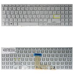 Teclado Español para Portátil - Spanish Laptop Keyboard για Asus VivoBook 15 S533 X513 M513 M5600IA S15 S533UA S533EA M513U M513UA M513IA X513EA X513EP X513EQ 90NB0SG4-R31FR0 ES No Frame Silver ( Κωδ.