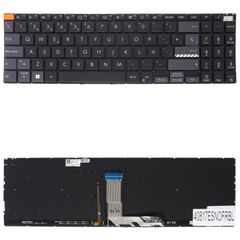 Teclado Español para Portátil - Spanish Laptop Keyboard για Asus Vivobook 15Pro M3500 M3500Q M350 M6500 M6500QC M7600 90NB0UI3-R30US0 0KNB0-560XUA00 ES No Frame Backlight Black ( Κωδ.40817ESNOFRBL )