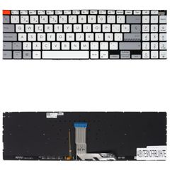 Teclado Español para Portátil - Spanish Laptop Keyboard για Asus Vivobook 15Pro M3500 M3500Q M350 M6500 M6500QC M7600 90NB0UI3-R30US0 0KNB0-560XUA00 ES No Frame Backlight White ( Κωδ.40817ESNOFRBLWHIT