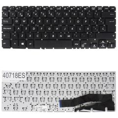 Teclado Español para Portátil - Spanish Laptop Keyboard για Asus VivoBook Flip 14 TP410U TP410UA TP410UAR TP410UR TP410URR TP410UF TP461UN UX460UA Q405UA AEBKJ701010 0KNB0-F122US00 ES No Frame Black (