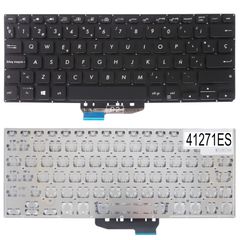 Teclado Español para Portátil - Spanish Laptop Keyboard για Asus VivoBook Flip 14 TP412 TP412U TP412UR TP412UA TP412FA TP412FAC 90NB0N31-R33SP0 90NB0N31-R32US0 90NB0N32-R31SF1 ES No Frame Black ( Κωδ.