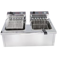 Φριτέζα διπλή 13+13 Lt ηλεκτρική  2 x 6.3 kW, 400V / 50Hz