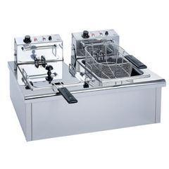 Φριτέζα ηλεκτρική 7+7 Lt διπλή  	4.5 kW + 4.5 kW, 380V / 50Hz