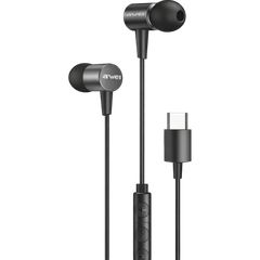 Awei TC-2 Type-C In-ear Handsfree με Βύσμα USB-C Γκρί