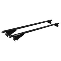 MENABO ΜΠΑΡΕΣ ΟΡΟΦΗΣ ΑΛΟΥΜΙΝΙΟΥ TIGER BLACK 118.5 cm ΣΕ ΜΑΥΡΟ ΧΡΩΜΑ ΓΙΑ Mitsubishi Outlander Sport / PVR 5 doors 2010> ΜΕ FLUSH ή RAISED RAILS - 2 ΤΕΜ. (8590/MB)