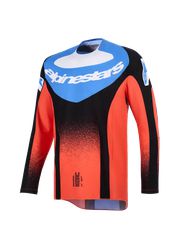 Μπλούζα Αντρική APINESTARS  Techstar Knif Jersey Μαύρη-Μπλε-Πορτοκαλί