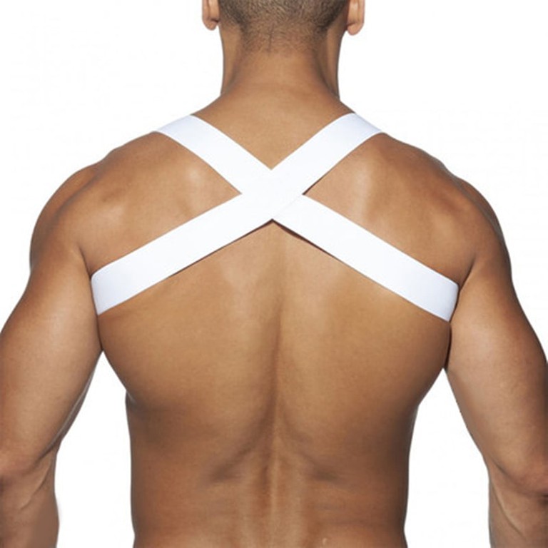 Sexy Harness for Men White Pump os