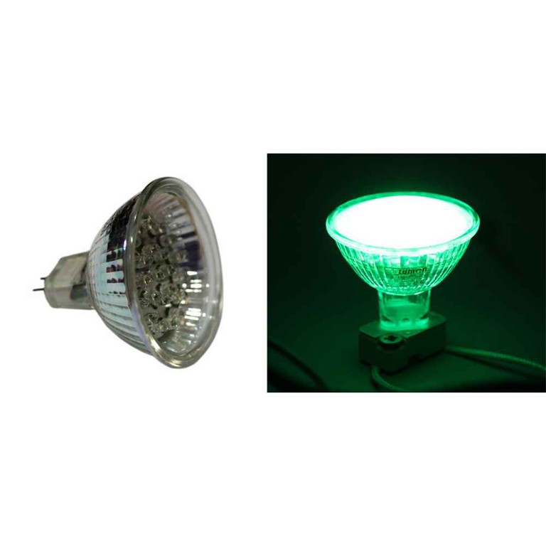 ΛΑΜΠ.ΜR16 24 LΕD 220V ΠΡΑΣΙΝΗ