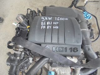 CITROEN  - PEUGEOT - '02-'08 - 9HW - 1600cc - 75HP - TD - HDi - ΚΙΝΗΤΗΡΑΣ - ΜΟΤΕΡ - TURBO