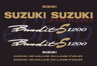 Αυτοκόλλητα σετ για Suzuki GSF Bandit 1200 S version 1996 - 2000