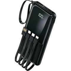 CMiK CM-541 Power Bank 10000mAh USB + Type-C Fast Charging με Οθόνη Ένδειξης Black