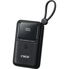 CMiK CM-518 Power Bank 10000mAh 22.5W Fast Charging USB + Type-C + iOS Black