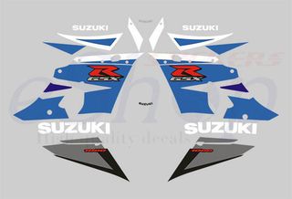 Αυτοκόλλητα σετ για Suzuki GSXR 1000 Μπλε έκδοση 2003 K3