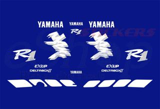 Αυτοκόλλητα σετ για YAMAHA YZF R1 1998 Μπλε έκδοση