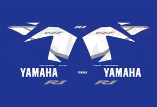 Αυτοκόλλητα σετ για YAMAHA YZF R1 2002 Μπλε έκδοση