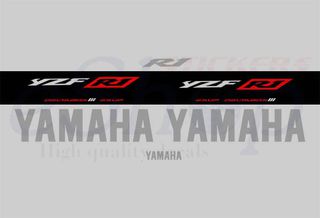 Αυτοκόλλητα σετ για YAMAHA YZF R1 2003 Ασημί Μαύρη έκδοση