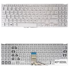 Teclado Español para Portátil - Spanish Laptop Keyboard για Asus Vivobook 15 X512 X512D X512DA X512F X512FA X512U X512UA X512UB S512FB Y5200F 90NB0K92-R31SP0 ES No Frame Silver ( Κωδ.40713ESSIL )