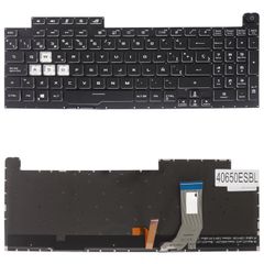 Teclado Español para Portátil - Spanish Laptop Keyboard για Asus ROG Strix G G731 G731G G731GU G731GV SCAR III G731GW G731GU-EV038T 90NR01T3-R32SP0 0KN1-911SP11 V185062AE1 ES No Frame Backlight Black