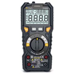 PCWork 240-0002 Ψηφιακό Πολύμετρο True RMS με Μέτρηση AC / DC / Αντίστασης / Χωρητικότητας / Θερμοκρασίας PCW02A