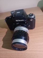 NIKON F2 PHOTOMIC 35mm + Nikkor-Q 1:3.5 f=13.5cm