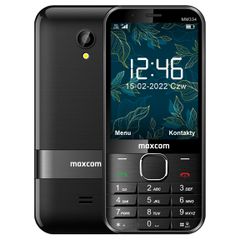 Maxcom MM334 3.2" με Bluetooth, 4G VoLTE, USB-C, Ραδιόφωνο, Κάμερα, Φακό και Μεγάλα Γράμματα Μαύρο