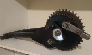 Πλήρες Σετ Πίσω Συστήματος Royal Enfield Bullet – Ψαλίδι, Ταμπούρο, Γρανάζι, Πειρος, Ρεγουλατοροι