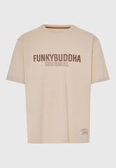 Funky Buddha Ανδρικό relaxed t-shirt με τύπωμα από βαμβάκι FBM013-032-04