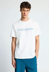 Funky Buddha Ανδρικό t-shirt με τύπωμα από βαμβάκι FBM013-011-04
