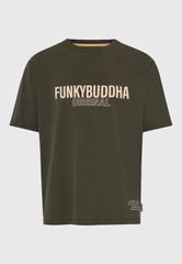 Funky Buddha Ανδρικό relaxed t-shirt με τύπωμα από βαμβάκι FBM013-032-04