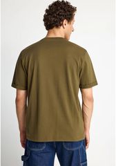 Funky Buddha Ανδρικό relaxed t-shirt με τύπωμα από βαμβάκι FBM013-032-04-thumb-2