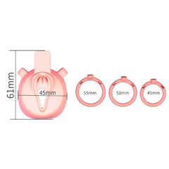 Super Cute Pussy Chastity Cage Pink