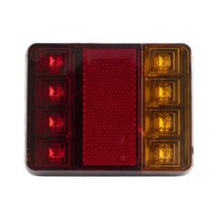 Πίσω Φανάρι Οχημάτων LED 9W 360lm 140° DC 12V Αδιάβροχο IP66 Πορτοκαλί & Κόκκινο & Ψυχρό Λευκό 6000K - Μ12 x Π9.5 x Υ2cm - Πακέτο 2 Τεμαχίων - 1 Χρόνο Εγγύηση-thumb-2