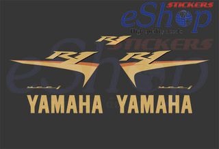 Αυτοκόλλητα σετ για YAMAHA YZF R1 2007 Μαύρη έκδοση US