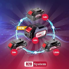 RAIDER R20 Μπαταρία 20V με χωρητικότητα 6Ah Li-ion RDP-R20 131161-thumb-1