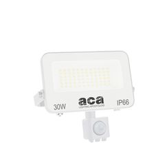 Προβολέας LED SMD 30W με Αισθητήρα 3CCT 3000lm – RA>80, στεγανός IP66, 185-260V Λευκός