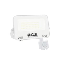 Προβολέας LED SMD 20W Λευκός με Αισθητήρα 3CCT 2000lm – RA>80, στεγανός IP66, 185-265V