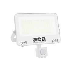 Προβολέας LED SMD 50W με Αισθητήρα 3CCT 5000lm RA>80, στεγανός IP66, 185-260V Λευκός