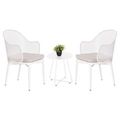 ΣΕΤ LOUNGE 3TMX ΕΞ.ΧΩΡΟΥ OREGO HM21107.02 ΑΛΟΥΜΙΝΙΟ & ΜΕΤΑΛΛΟ ΣΕ ΛΕΥΚΟ