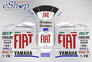 Αυτοκόλλητα σετ για YAMAHA YZF R1 2007 Fiat look έκδοση