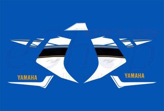 Αυτοκόλλητα σετ για YAMAHA YZF R1 2008 Μπλε έκδοση