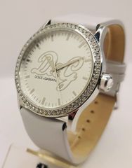 Ρολόι REPLICA D&G  με Γκρι Λουράκι & Ζιργκόν Α9046 ΤΙΜΗ 90 ΕΥΡΩ